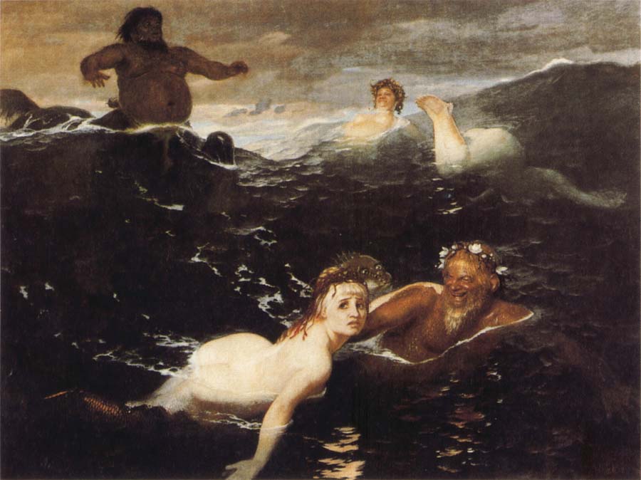 Arnold Bocklin The Waves